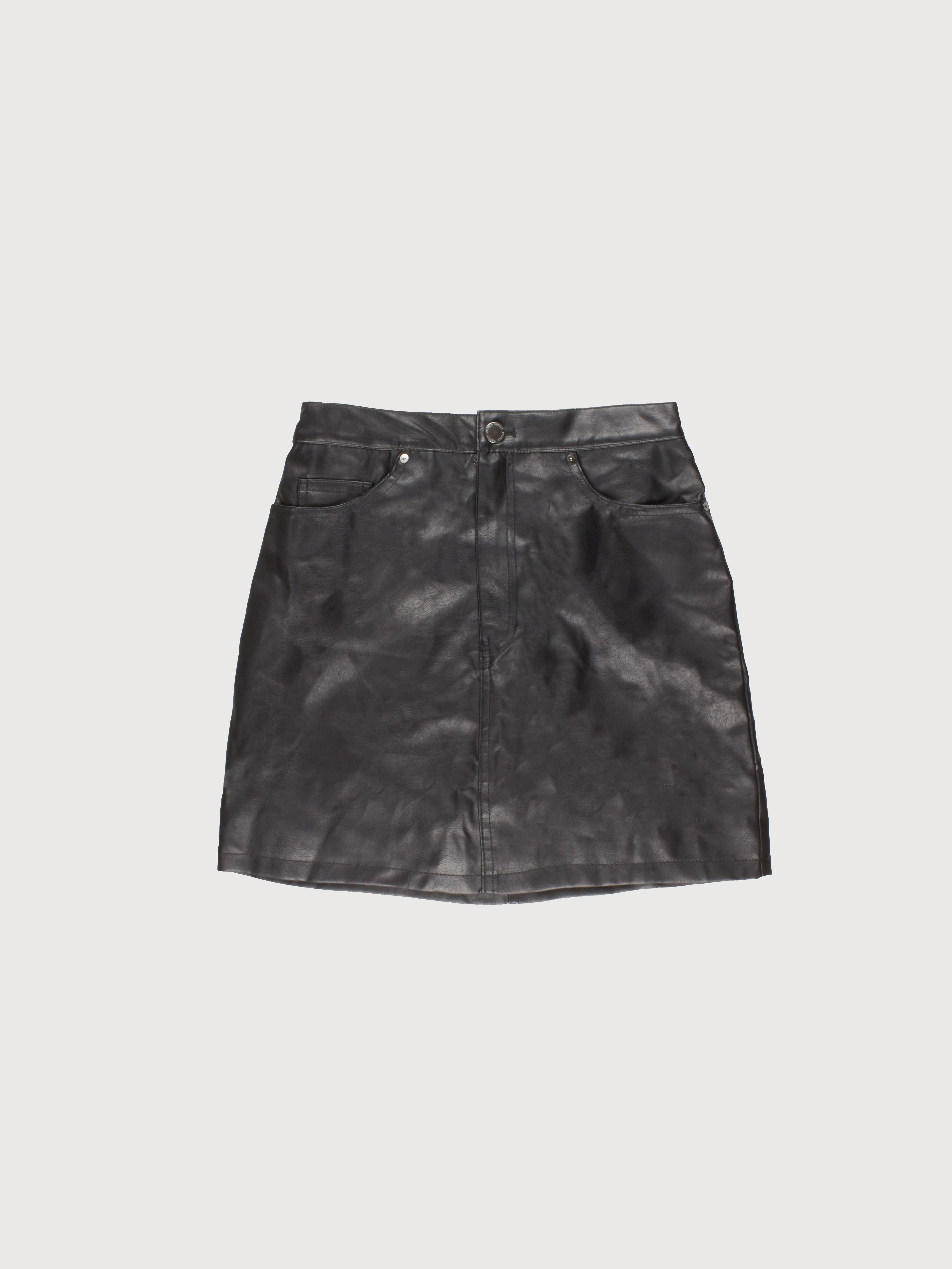 

Юбка из искусственной кожи H&M 97162584 36 Черная