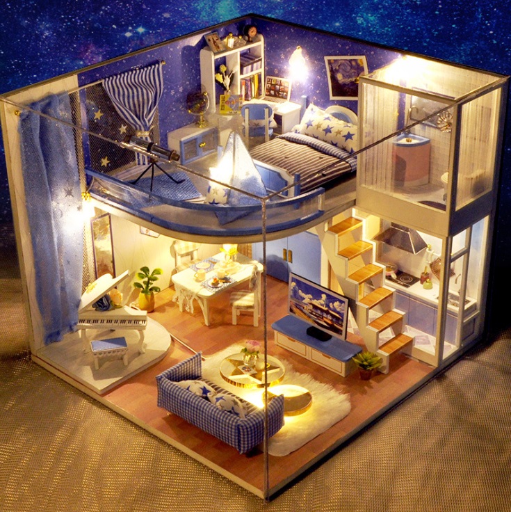 

Румбокс 3D-конструктор DIY House дом для самостоятельной сборки Dream of starry sky (30113)