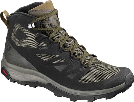 

Мужские ботинки Salomon Outline Mid GORE-TEX Hiking Boot Black/Beluga/Capers 48