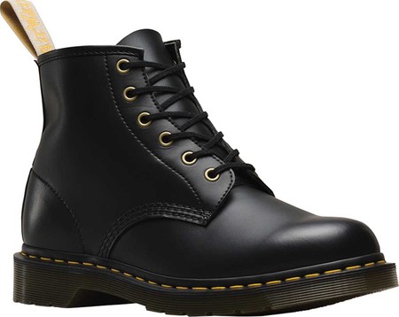 

Мужские ботинки Dr. Martens Vegan 101 6 Eye Boot Black Felix Rub Off 45