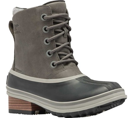 

Женские ботинки Sorel Slimpack III Lace Waterproof Duck Boot Quarry Waterproof Full Grain Leather/Wool 38.5