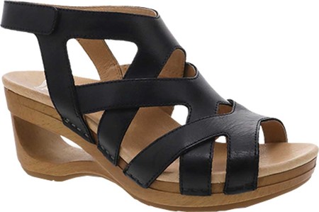 

Женские босоножки Dansko Tempest Heeled Strappy Sandal Black Milled Burnished Leather 39