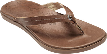 

Женские вьетнамки, сланцы OluKai Honu Flip Flop Tan/Tan Full Grain Leather 36