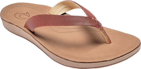 

Женские вьетнамки, сланцы OluKai Nonohe Flip Flop Cedarwood/Golden Sand Antiqued Full Grain Leather 36