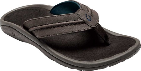 

Мужские вьетнамки, сланцы OluKai Hokua Thong Sandal Dark Wood/Dark Wood Synthetic 42