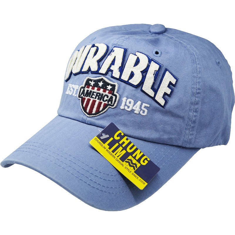 

Кепка бейсболка Durable голубая на застежке 56-59 см 700-925