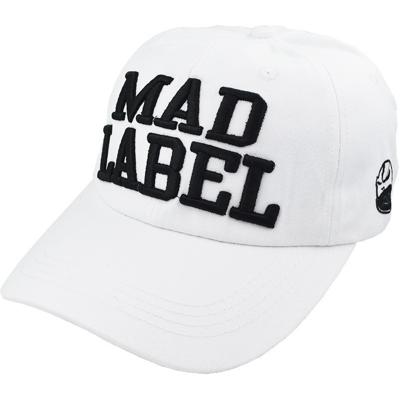 

Кепка бейсболка Mad Label белая на застежке 56-59 см 700-1512
