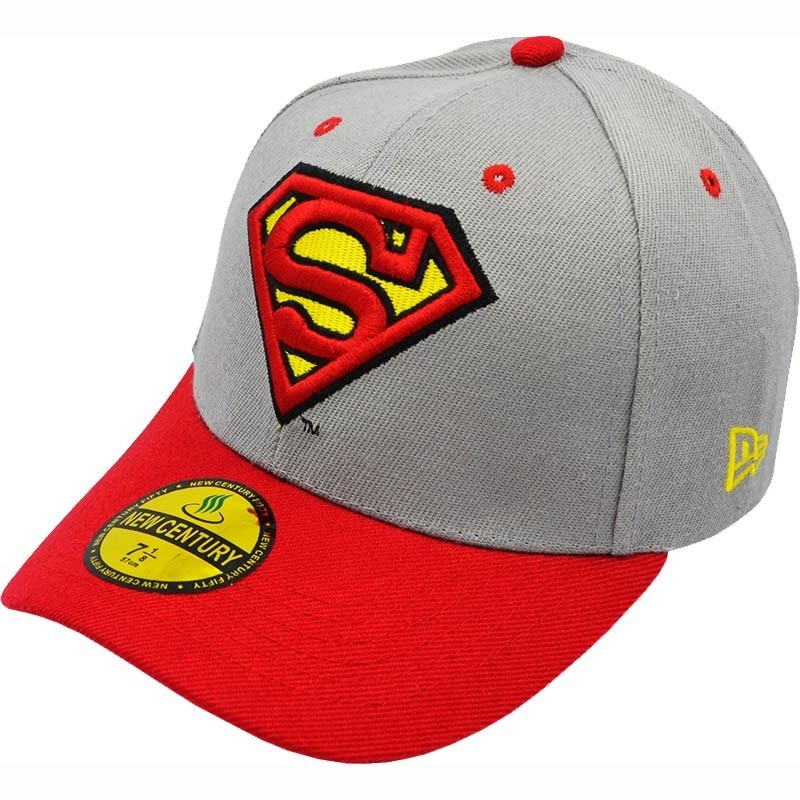 

Кепка бейсболка Superman серая с красным на застежке 56-58 см 700-2547