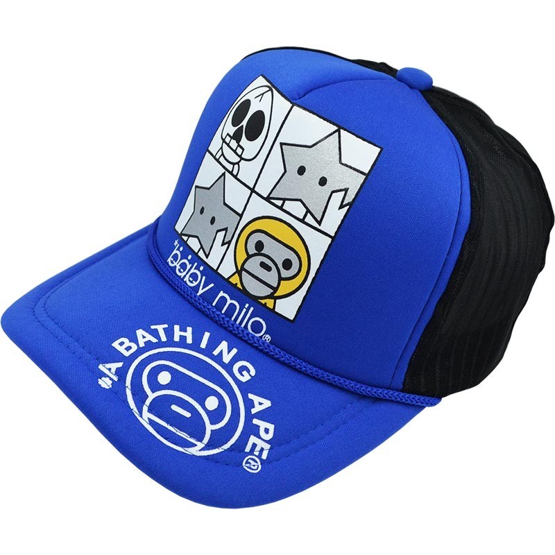 

Бейсболка тракер A Bathing Ape сине-черная на застежке 56-60 см 700-4136