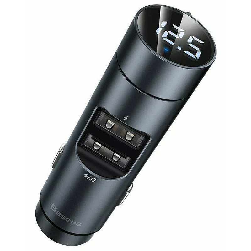 

АЗУ Baseus Energy Column Bluetooth FM Launcher PPS 2USB Серый