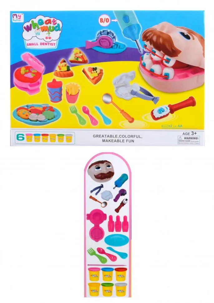 

Детский игровой набор для лепки "Стоматолог"666-45