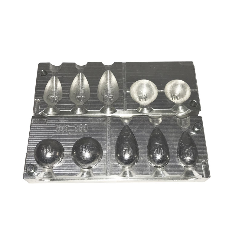 

ЧПУ алюминиевая форма Bugmolds Карповое грузило Шар 30-60 г L69