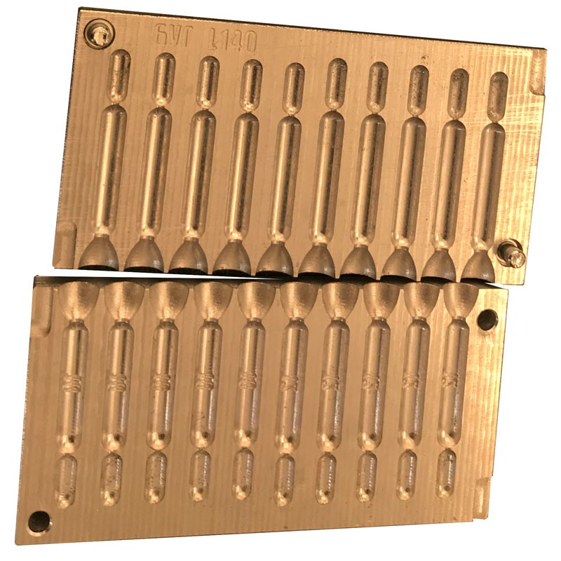 

ЧПУ алюминиевая форма Bugmolds Дроп-шот Классический 10-12 г L140