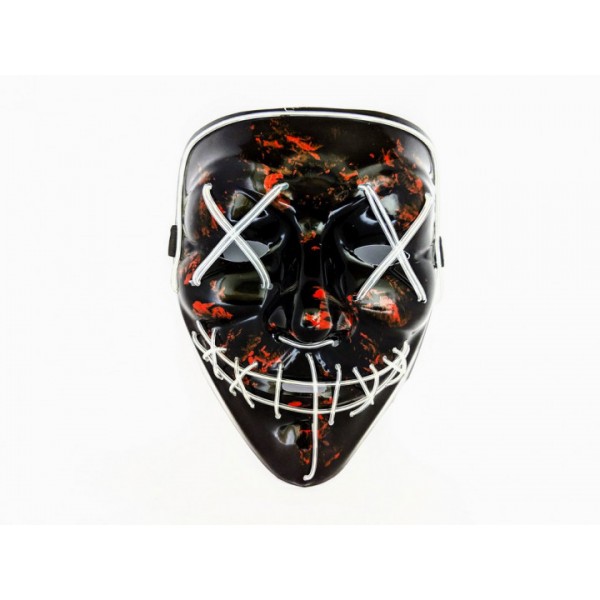 

Неоновая маска Purge Mask Судная ночь Белая