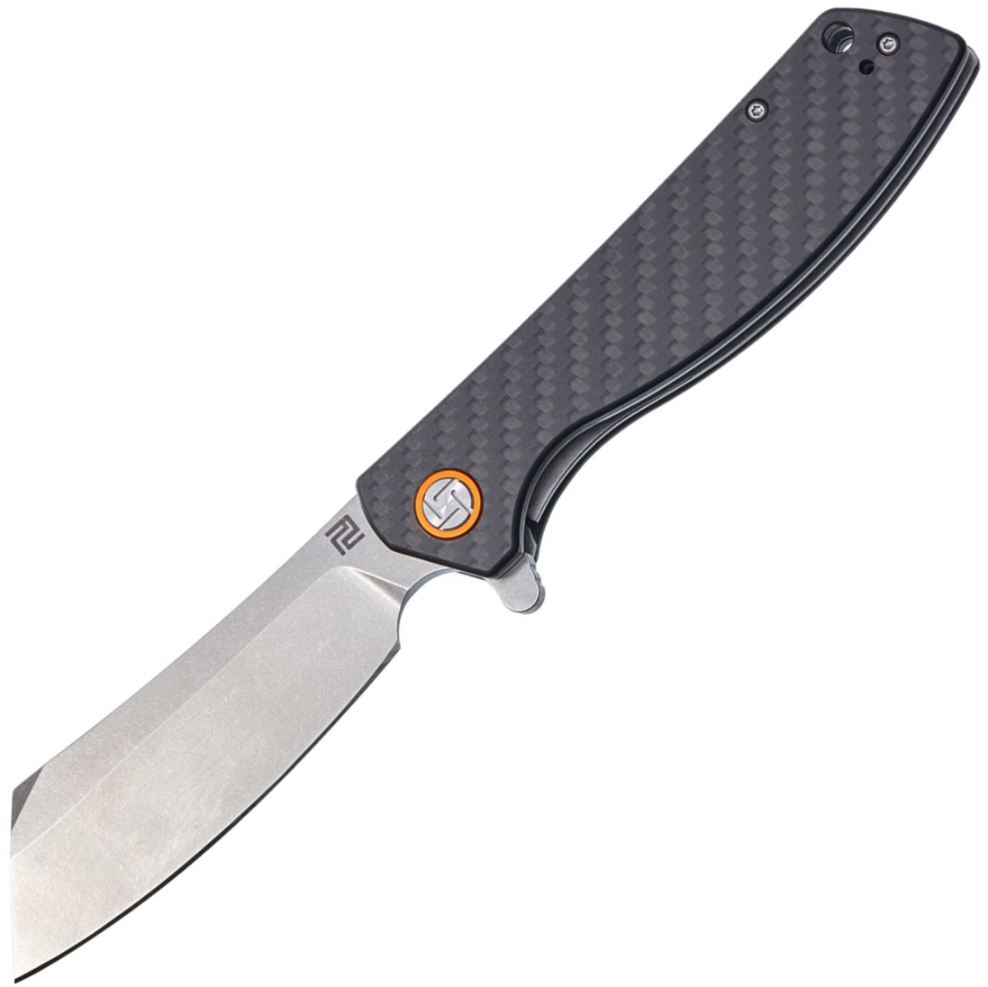 

Карманный нож Artisan Cutlery Tomahawk SW, D2, CF Grey (2798.01.53)