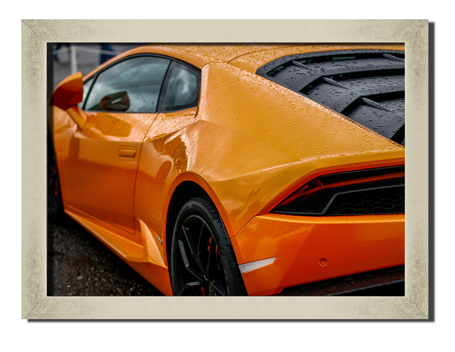 

Silver frame картина на файн-арт бумаге lamborghini huracan вид сзади спортивные гоночные авто суперкары Hotel Arizona HD 31 см x 41 см