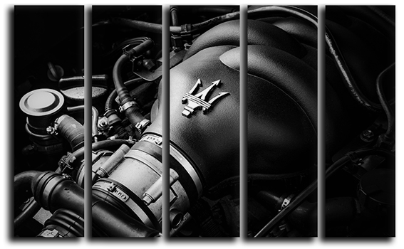 

Модульная картина на холсте из 5 частей двигатель maserati v8 спортивные гоночные авто суперкары Hotel Arizona HD 89 см x 140 см