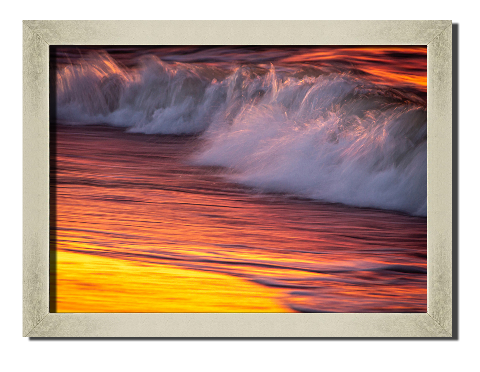 

Silver frame картина на файн-арт бумаге Золотые волны природа пейзаж ландшафт Hotel Arizona HD 31 см x 41 см