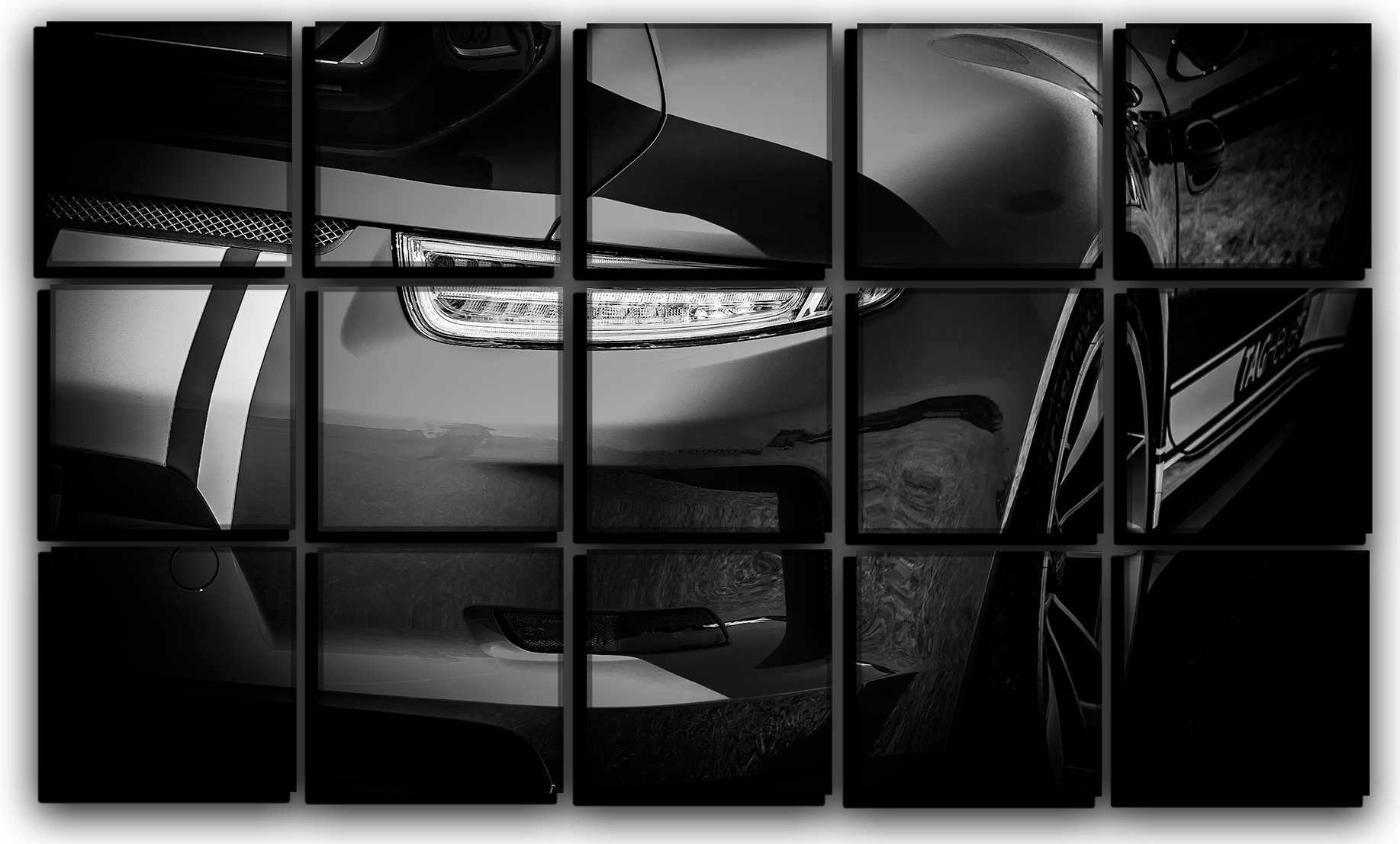 

Модульная картина на холсте из 15 частей Суперкар Porsche 911 GT3 спортивные гоночные авто суперкары Hotel Arizona HD 77 см x 127 см