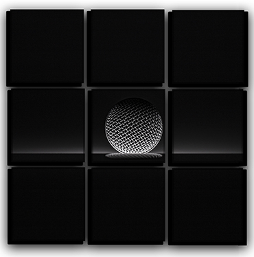 

Модульная картина на холсте 9 частей микрофон студия Hotel Arizona HD 77 см x 77 см