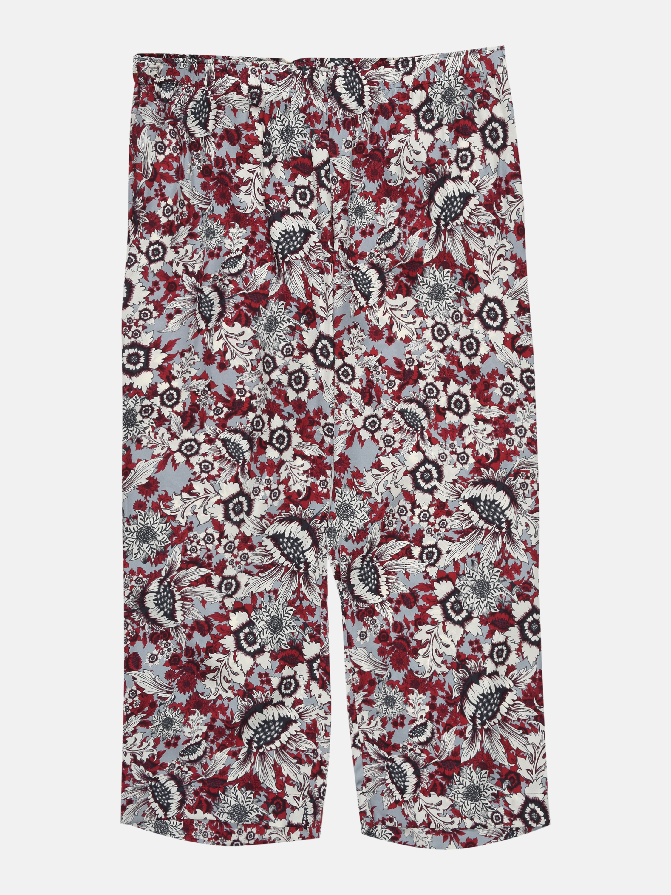 

Брюки пижамные H&M 302-7901320 XL Бордово-белые в цветы