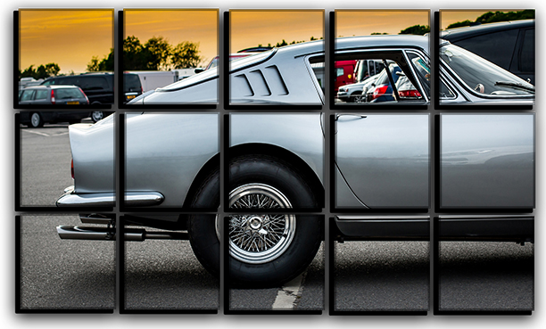 

Модульная картина на холсте из 15 частей Ретро спорткар Ferrari 275 GTB гранд туризмо Hotel Arizona HD 77 см x 127 см