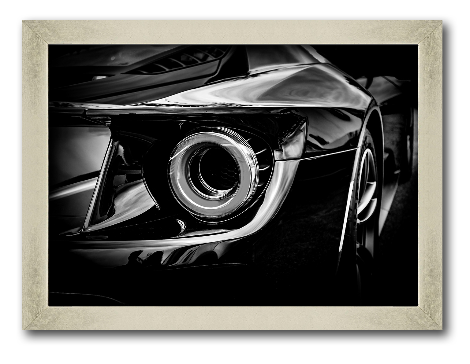 

Silver frame картина на файн-арт бумаге суперкар Ford GR спортивное авто Форд ГТ Hotel Arizona HD 31 см x 41 см