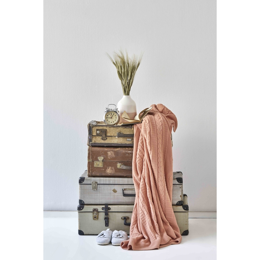 

Набор постельное белье с пледом Karaca Home - Sandy blush 2019-1 евро