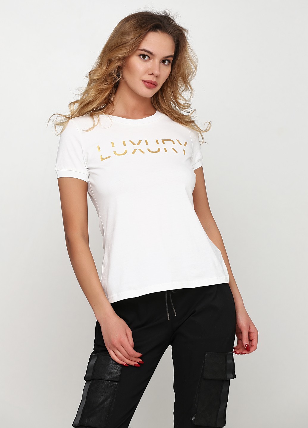 

Футболка Luxury by New Denmark повсякденна S молочний