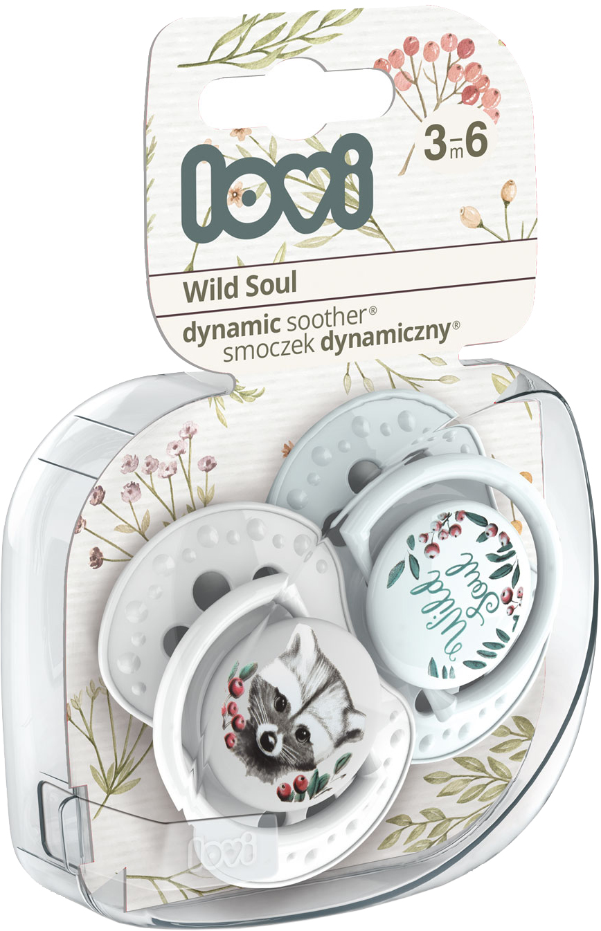 

Пустышка Lovi Wild Soul силиконовая динамическая 3-6 месяцев 2 шт Серая (22/883boy)