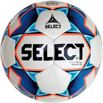 

Мяч для футзала Select Futsal Mimas IMS №4 (white-blue) 5703543187003