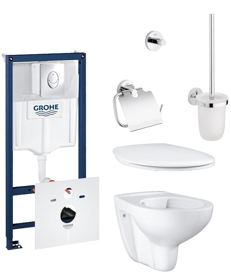 

Набор GROHE Bau Ceramic 39427СВ0 с набором аксессуаров Essentials 40407001