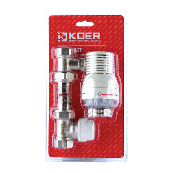 

Комплект для подключения радиатора 1/2'' с термоголовкой KR.1321 KR2659 Koer (KR2659)