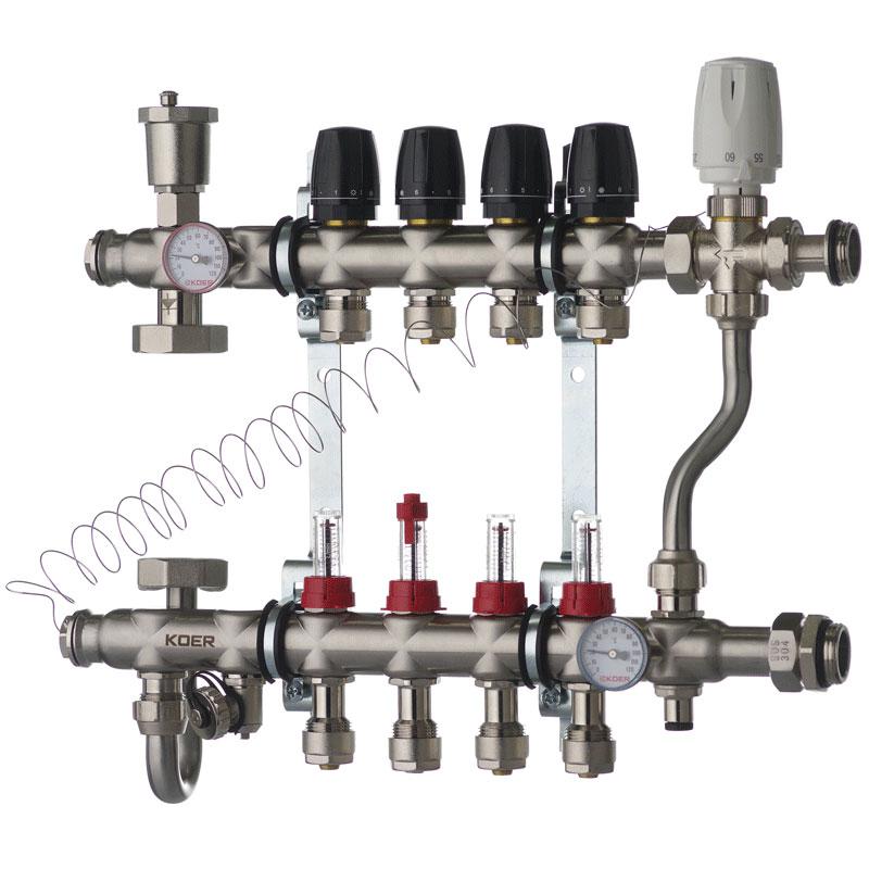 

Коллектор со встроенным смесит. узлом KR.S1013-4 1 Koer (KR2947)