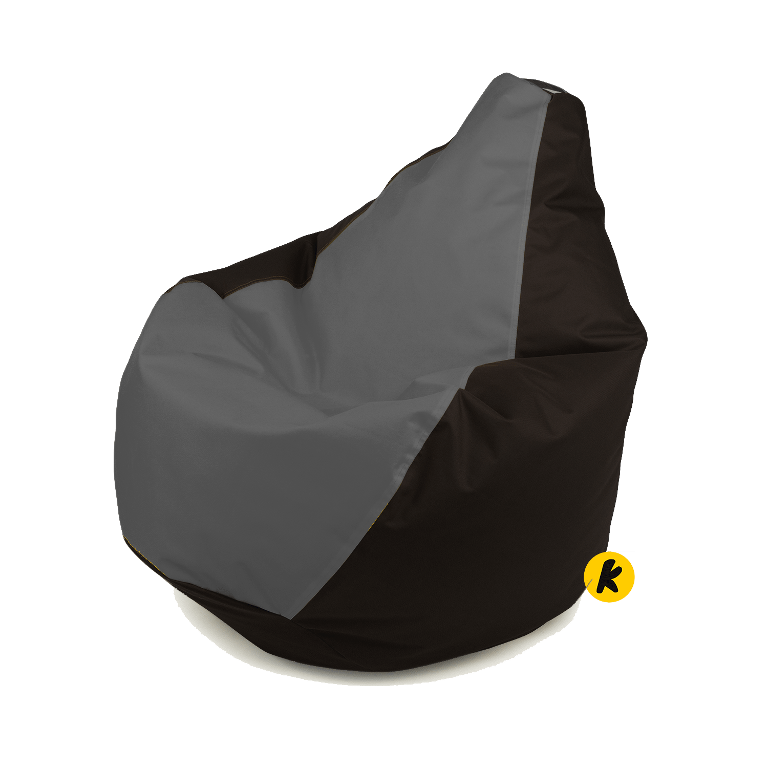 

Кресло Груша Комби Оксфорд 140/100 см Черно-Серый