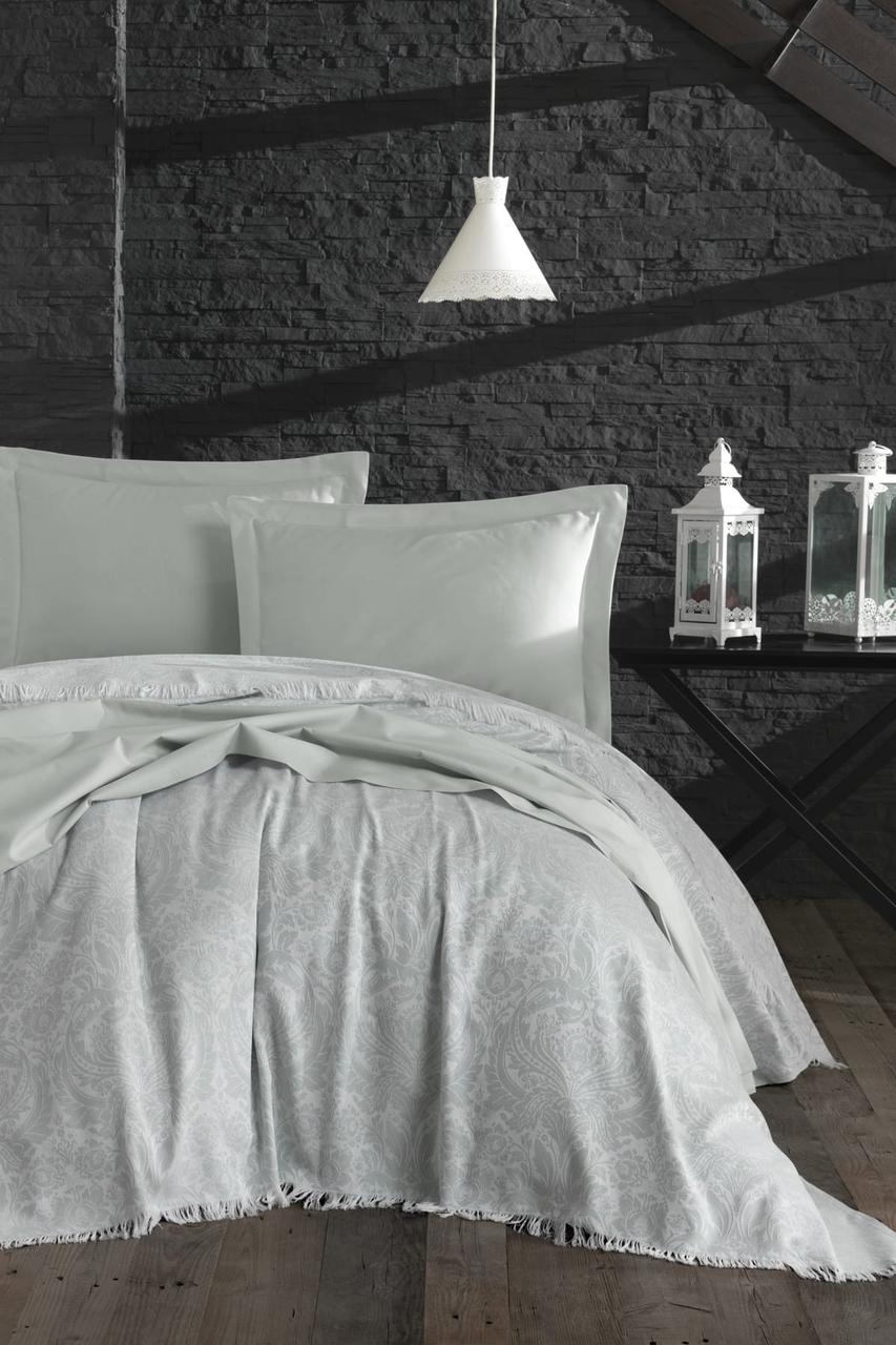

Покрывало Eponj Home Naturel - Porto suyesil зеленый 240*260