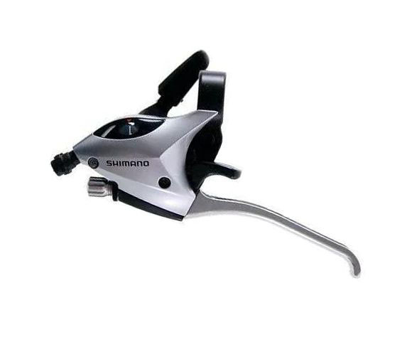 

Манетка моноблок Shimano ST-EF50 левая, 3шв, черный-серый (02148)