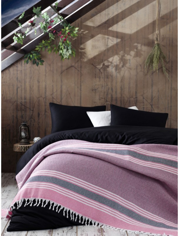 

Плед Eponj Home Anna Elmas 220х240 Pembe-siyah (svt-2000022207560)