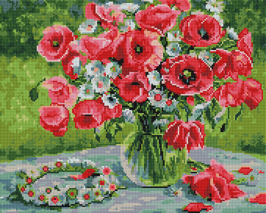 

Алмазная мозаика "Венчик полевых цветов" Brushme 40х50 см 000151973