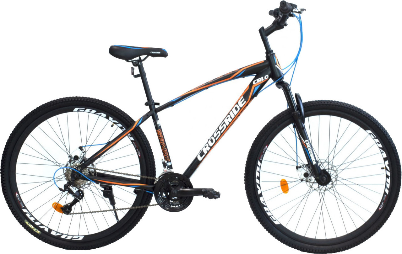 

Велосипед горный CROSSRIDE 29 MТВ ST "SPARK" 21" черно-оранжевый