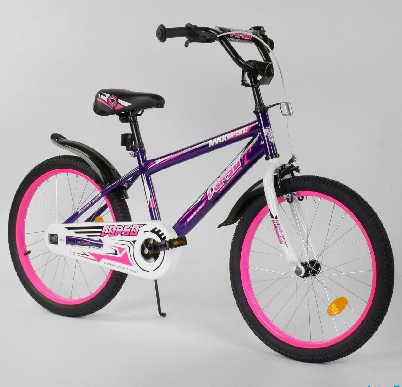 

Велосипед 20" дюймов 2-х колёсный "CORSO" EX-20 N 3977 ФИОЛЕТОВЫЙ