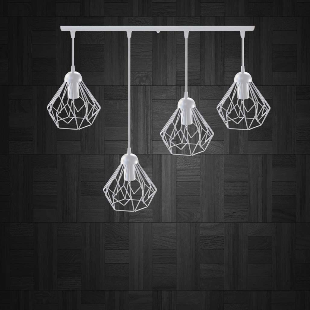 

Подвесная люстра на 4-лампы SKRAB-4 E27 белый