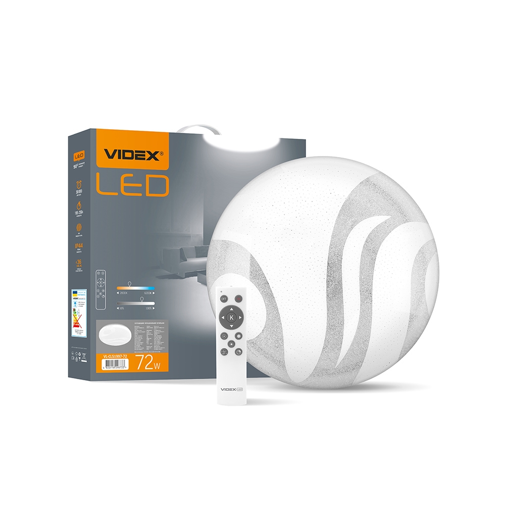 

Светильник функциональный LED 72W 2800-6200K 220V круг WAVE VIDEX