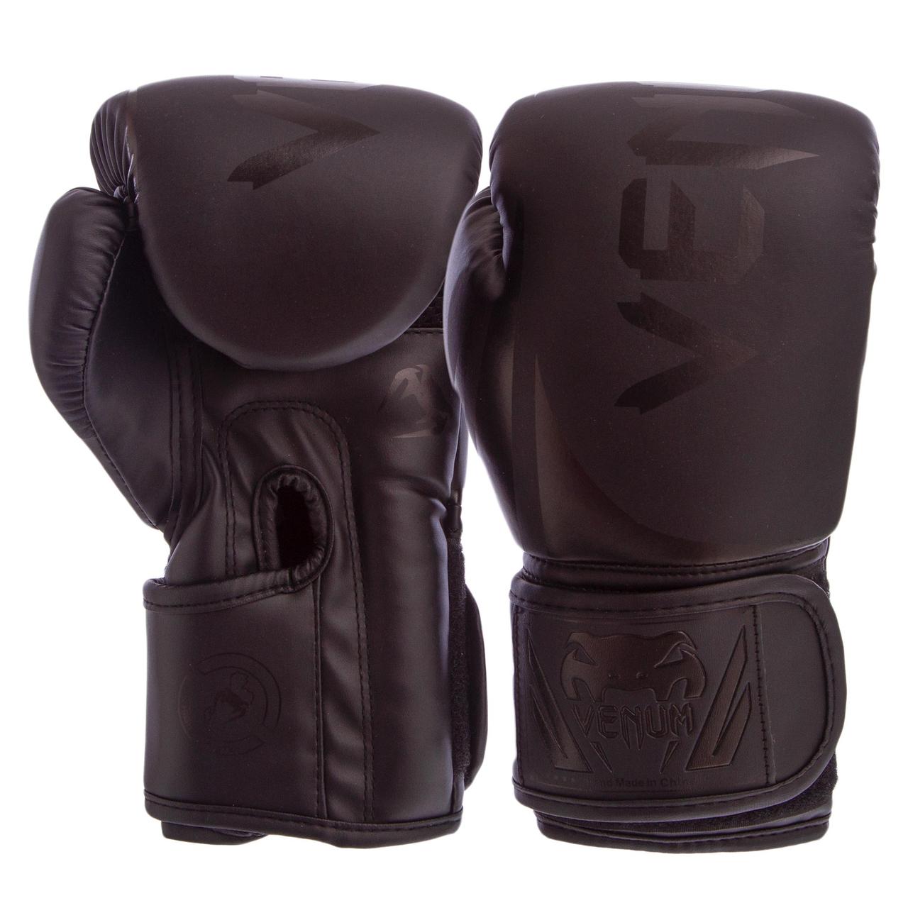 

Перчатки для бокса и единоборств Venum Champ PU 8352 Black 8 унций