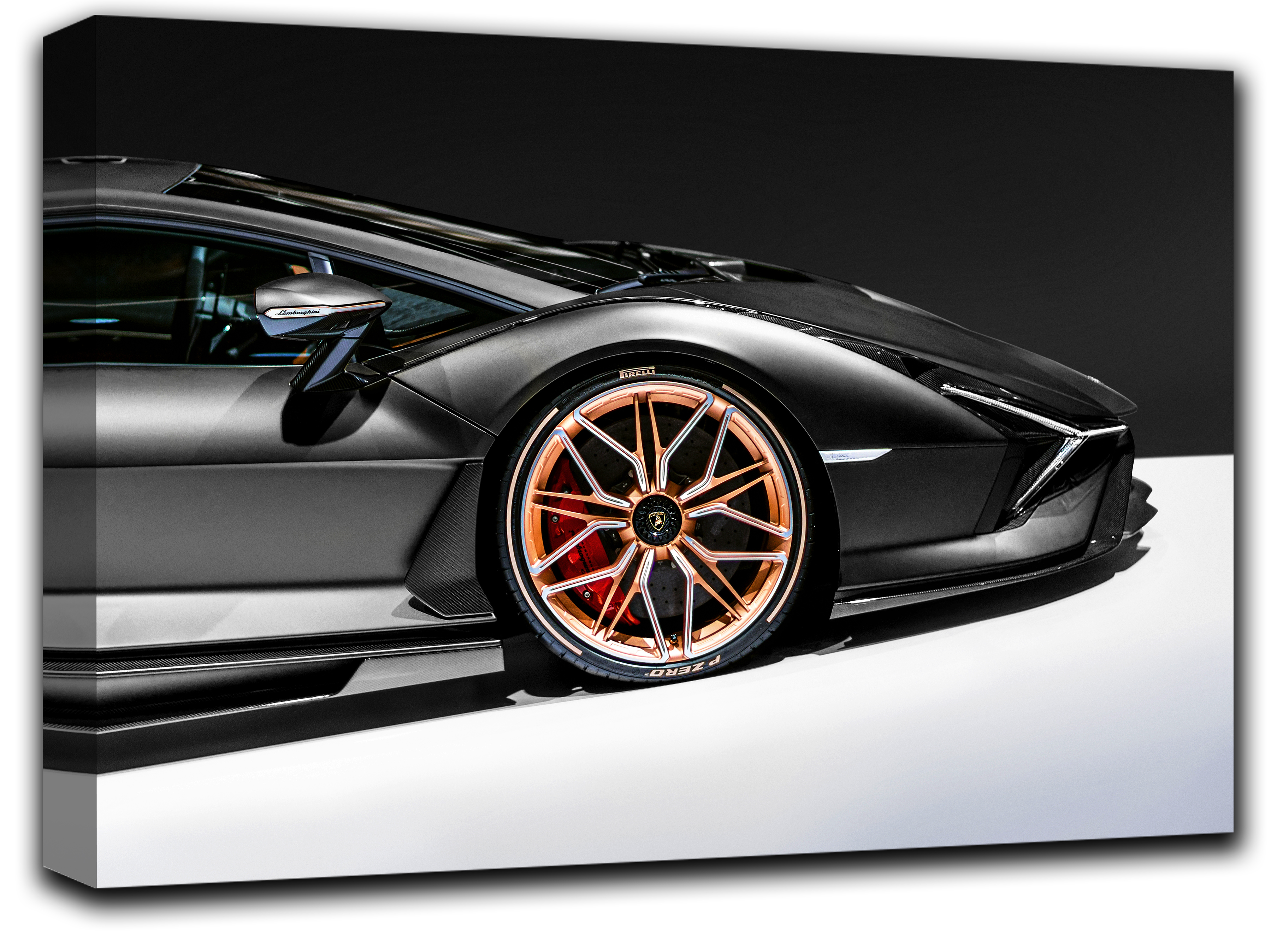 

картина на холсте Lamborghini Sian итальянский автомобиль Hotel Arizona HD 51 см x 77 см