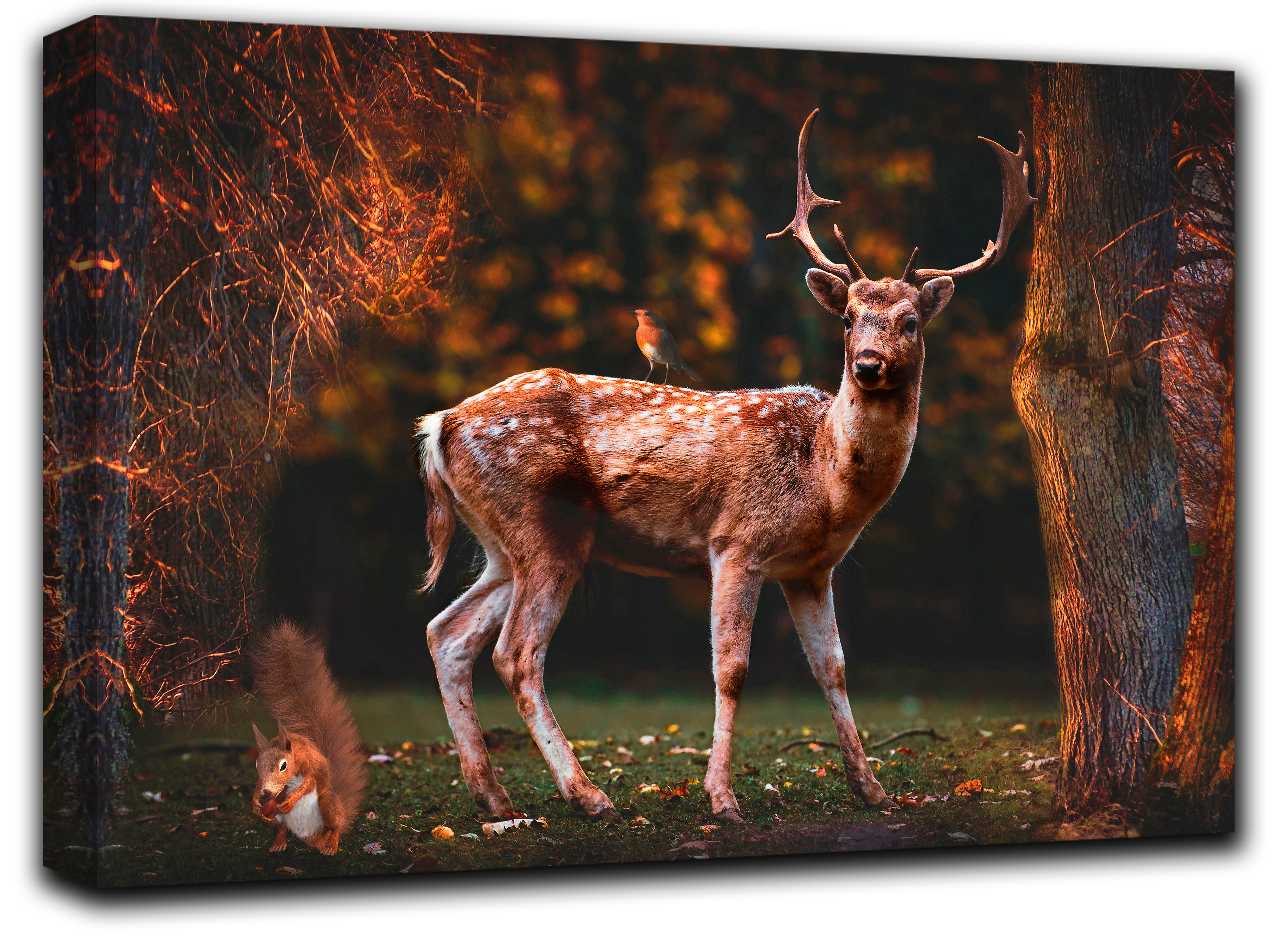 

картина на холсте анимированный лес природа пейзаж ландшафт Hotel Arizona HD 28 см x 41 см