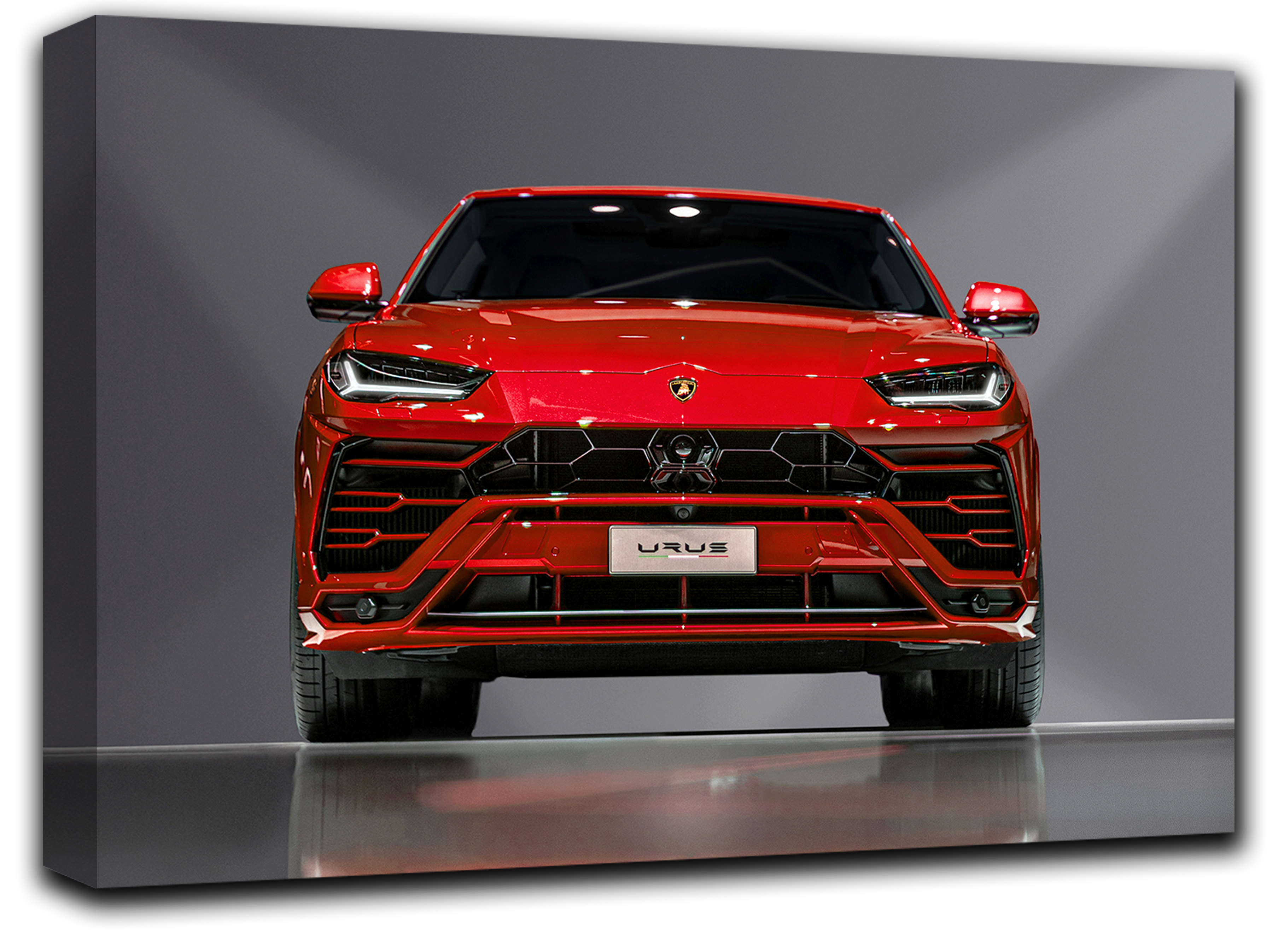

картина на холсте авто внедорожник Lamborghini Urus споривное авто Hotel Arizona HD 28 см x 41 см