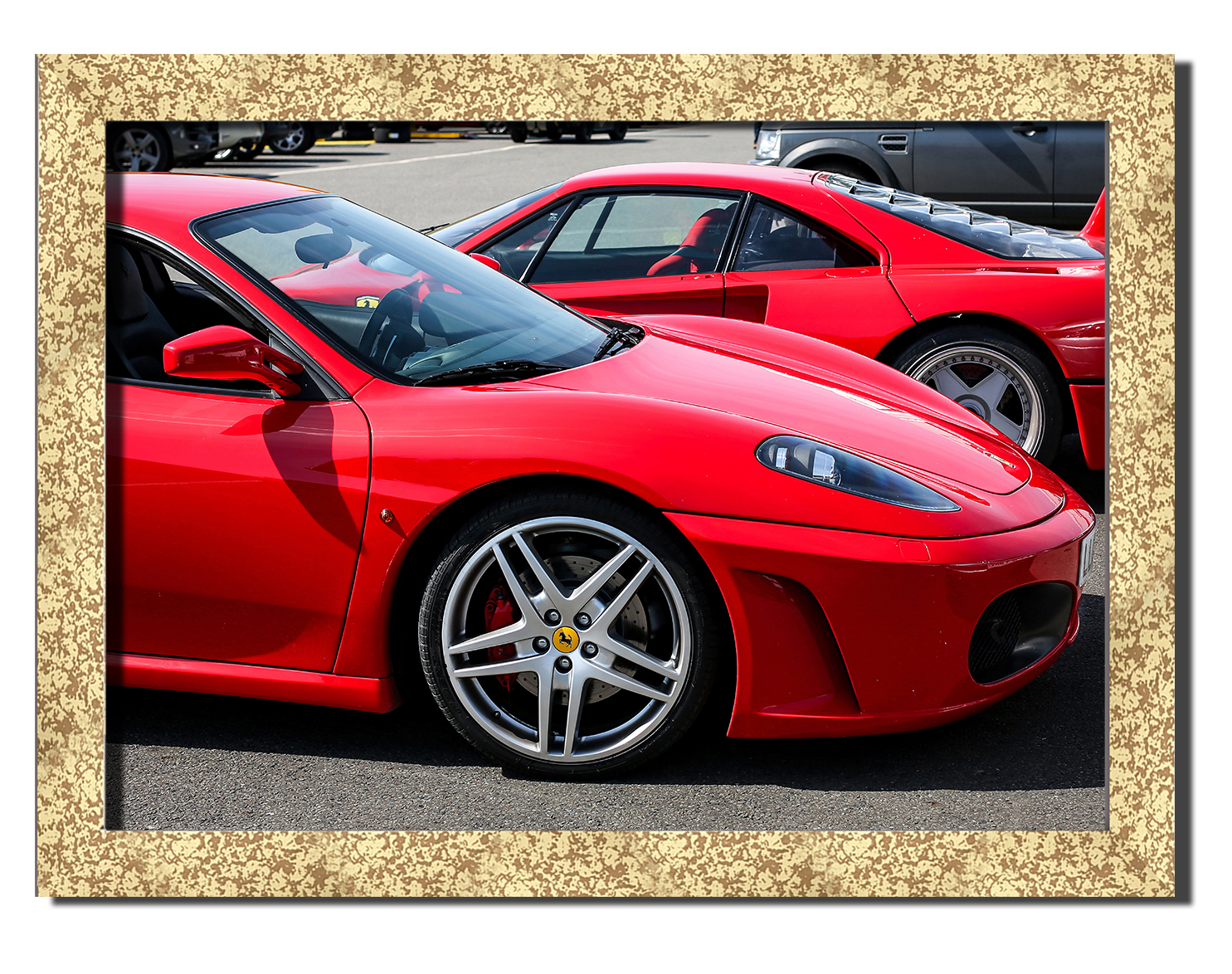 

Golden frame картина на файн-арт бумаге ferrari f430 спортивные гоночные авто суперкары Hotel Arizona HD 31 см x 41 см