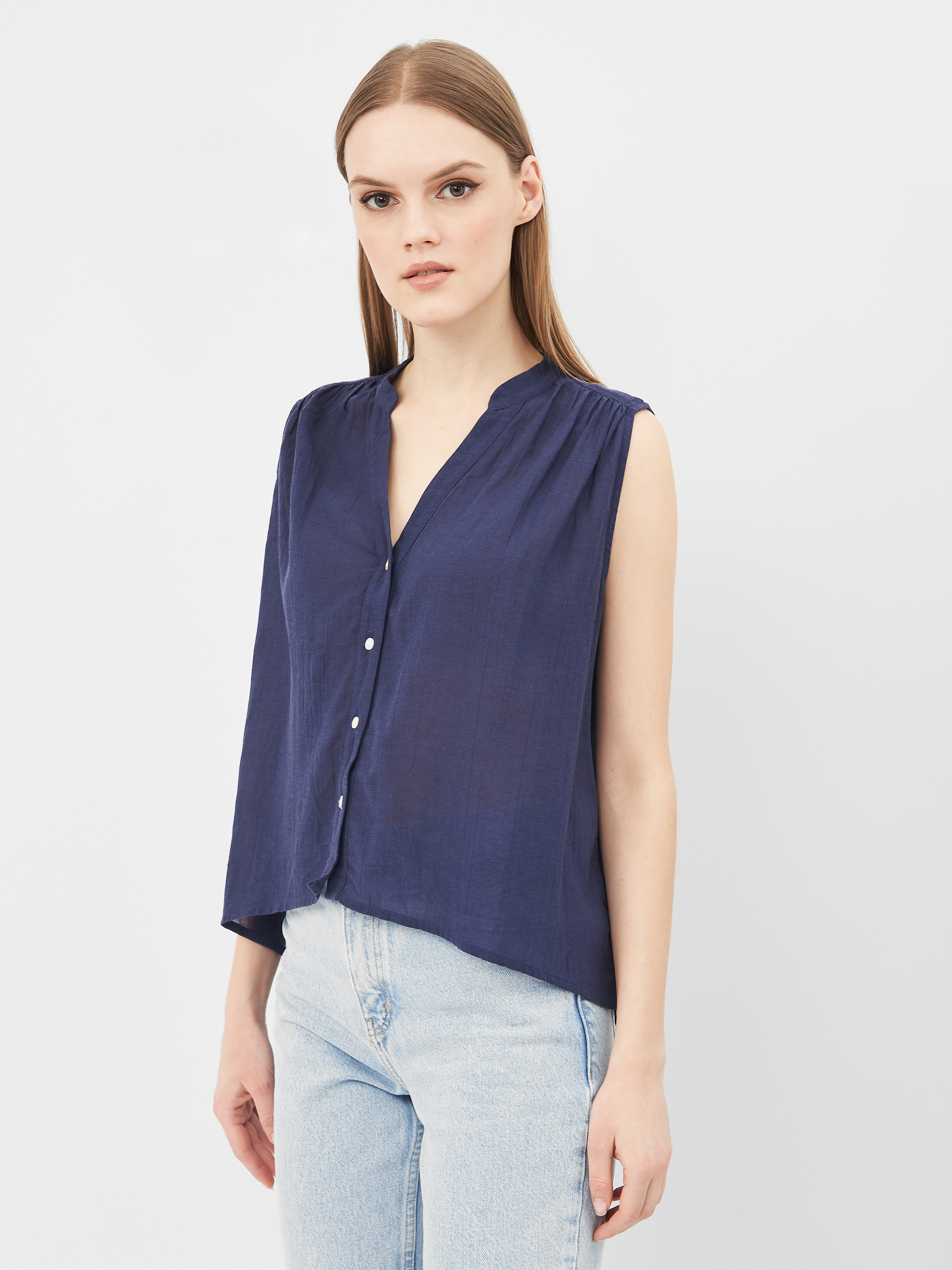 

Блузка H&M KK7454501 38 Темно-синяя