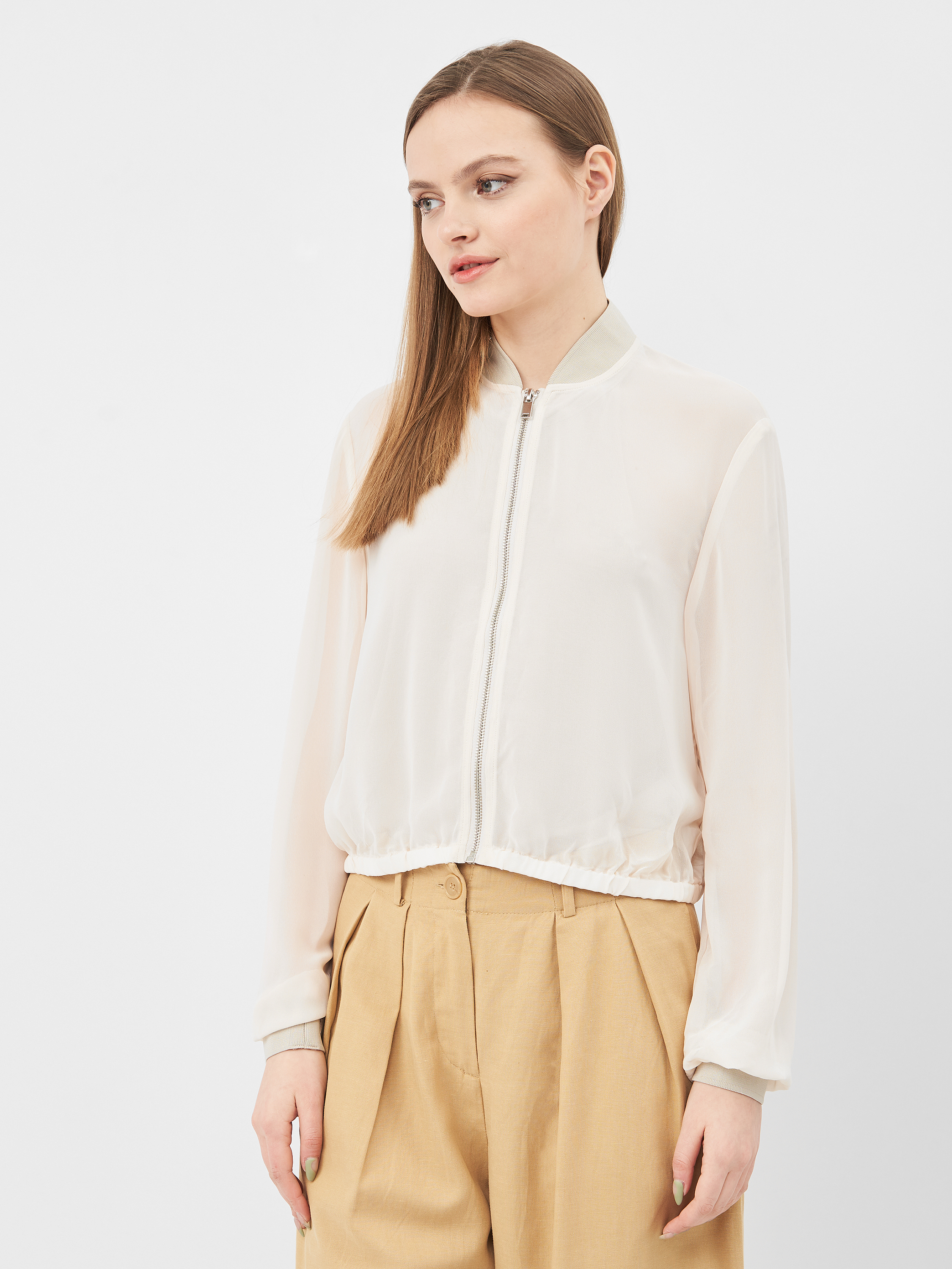 

Бомбер H&M KK4171700 38 Светло-бежевый